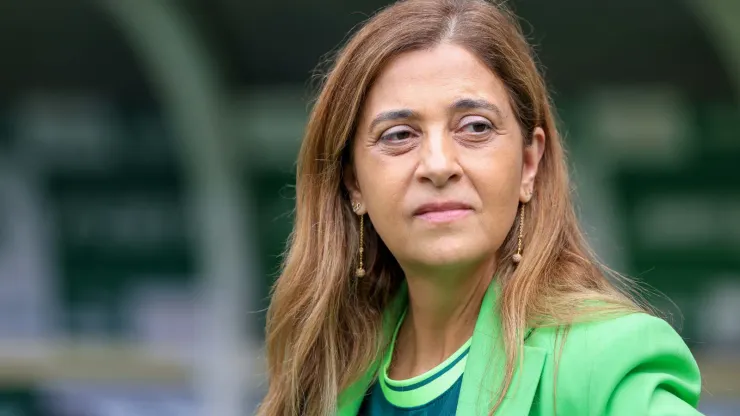 Leila Pereira presidente do Palmeiras antes da partida entre Palmeiras e Agua Santa no estádio Arena Allianz Parque pelo campeonato Paulista 2023
