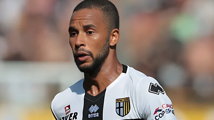 Hernani no Estádio Ennio Tardini  em partida entre Parma e Cagliari, pelo Campeonato Italiano, no dia 15/09/2019. Foto: Emilio Andreoli/Getty Images
