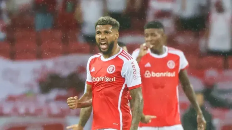 Foto: Ricardo Duarte/ Internacional - Wesley marcou o gol da vitória do Internacional sobre o Palmeiras
