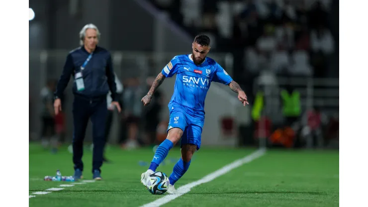 Michael, do Al-Hilal, em campo. Foto de Yasser Bakhsh
