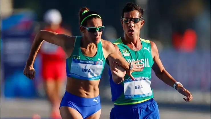 Brasil conseguiu vaga no revezamento misto na marcha atlética. Foto: Wagner Carmo/CBAt
