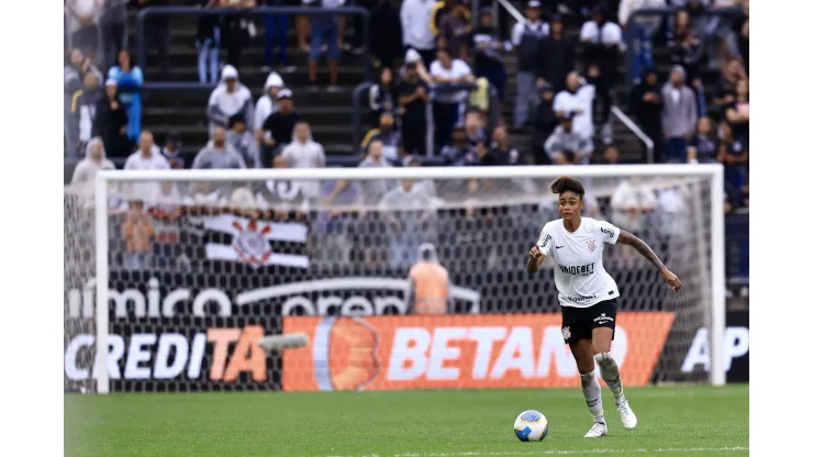 Tarciane  jogadora do Corinthians durante partida contra o Ferroviaria no estadio Arena Corinthians pelo campeonato Supercopa 2024. Foto: Marcello Zambrana/AGIF
