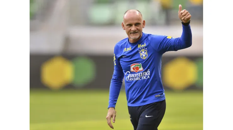 Taffarel em jogo da Seleção Brasileira 
