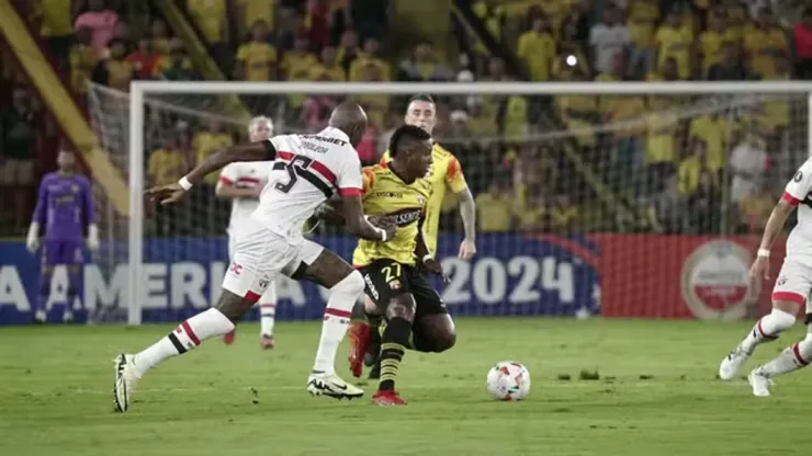 Foto: Divulgação/Conmebol - São Paulo bateu o Barcelona de Guayaquil por 2 a 0 pela Copa Libertadores nesta quinta-feira (25)
