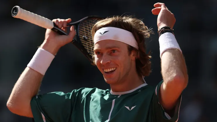 Andrey Rublev: Em busca do título do Masters 1000 em Madrid (Foto: Julian Finney/Getty Images)
