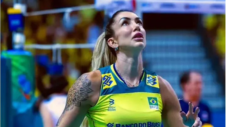 Thaisa não estará na estreia do Brasil na VNL. Reprodução/Instagram oficial de Thaisa 
