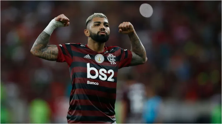 Foto: Wagner Meier/Getty Images - Gabigol comemorando gol
