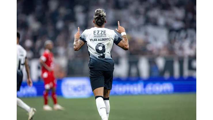 SP - SAO PAULO - 22/05/2024 - COPA DO BRASIL 2024, CORINTHIANS X AMERICA-RN - Yuri Alberto jogador do Corinthians comemora seu gol durante partida contra o America-RN no estadio Arena Corinthians pelo campeonato Copa Do Brasil 2024. Foto: Leonardo Lima/AGIF
