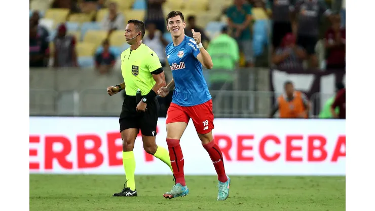 Bragantino de Thiago Borbas pode terminar como líder da fase de grupos na Sul-Americana (Foto: Wagner Meier/Getty Images)
