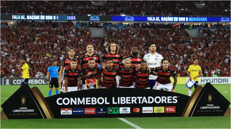 Foto: Buda Mendes/Getty Images - Elenco do Flamengo na Libertadores.
