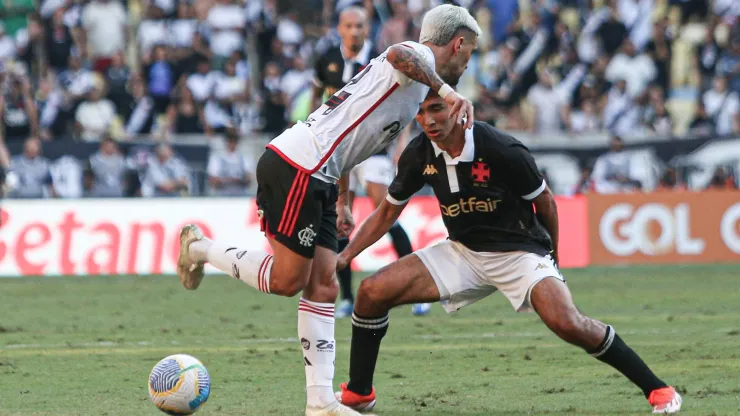 Arrascaeta jogador do Flamengo durante partida contra o Vasco no estadio Maracana pelo campeonato Brasileiro A 2024. Foto: Thiago Vasconcelos Dos Santos/AGIF
