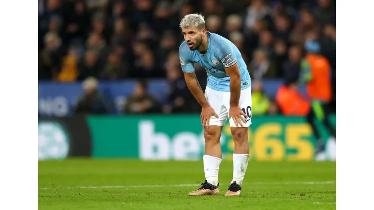 Agüero se aposentou como ídolo do Manchester City, mas não foi para a seleção argentina o que se esperava (Foto: Catherine Ivill/Getty Images)
