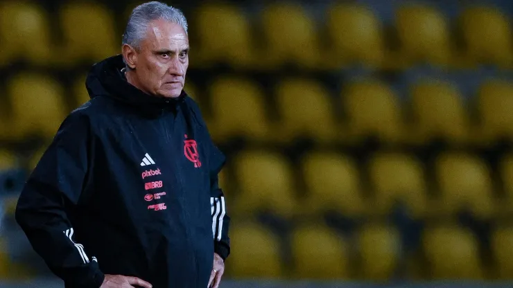 Tite tecnico do Flamengo durante partida contra o Palestino no estadio Francisco Rumoroso pelo campeonato Copa Libertadores 2024. Foto: PhotoSport/AGIF
