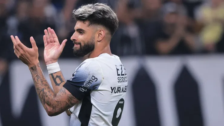 Yuri Alberto jogador do Corinthians lamenta durante partida contra o America-RN no estadio Arena Corinthians pelo campeonato Copa Do Brasil 2024. Foto: Ettore Chiereguini/AGIF
