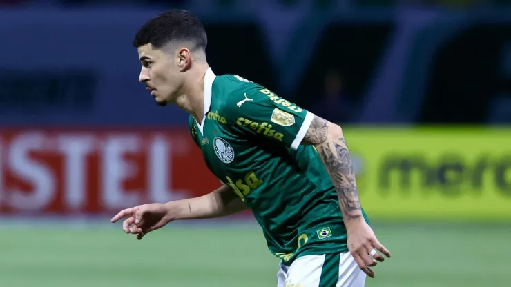 Rômulo, jogador do Palmeiras, durante partida contra o San Lorenzo no estádio Arena Allianz Parque pela Copa Libertadores  - Foto: Marcello Zambrana/AGIF
