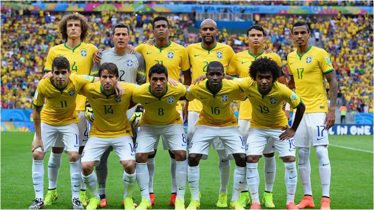 Foto: Jamie McDonald/Getty Images - Seleção Brasileira de 2014.
