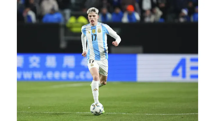 Alejandro Garnacho da Seleção da Argentina pode brilhar na Copa América 2024. (Foto de Mitchell Leff/Getty Images)
