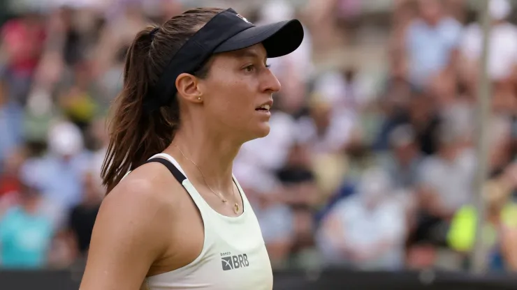 Luisa Stefani: jogando torneio WTA de duplas (Foto: Inaki Esnaola/Getty Images)
