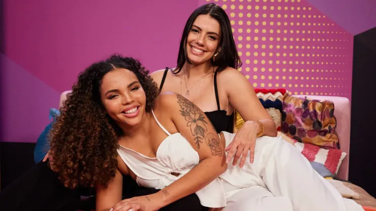 Pitel e Fernanda no "Na Cama com Pitanda". Divulgação/Multishow
