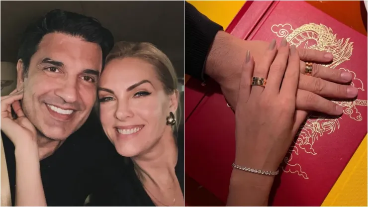 Ana Hickmann e Edu Guedes estão noivos. Foto 1: Reprodução/Instagram oficial de Edu Guedes; Foto 2: Divulgação
