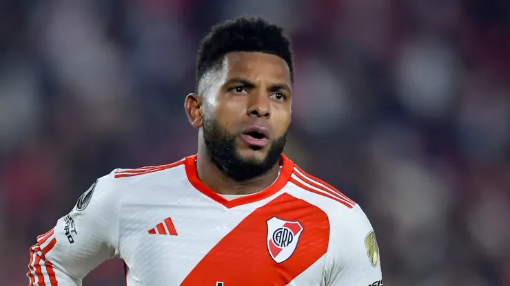 Miguel Borja, atacante colombiano do River Plate - Foto: Marcelo Endelli/Getty Images
