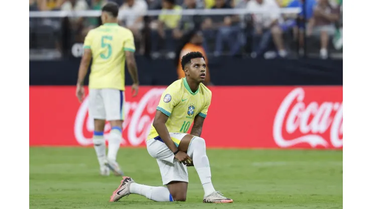 Fot: Kevork Djansezian/Getty Images - Rodrygo foi abaixo da expectativa 
