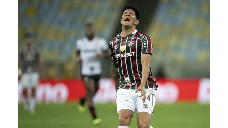 German Cano jogador do Fluminense está sem marcar gols há vários jogos. Foto: Jorge Rodrigues/AGIF
