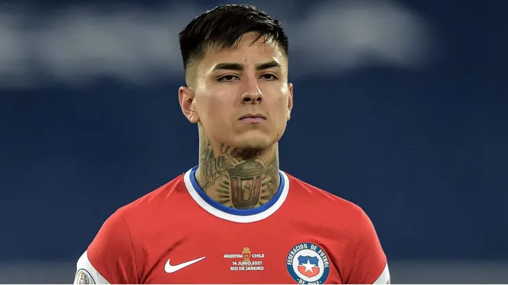 Pulgar, jogador do Chile, durante partida contra o Argentina no estádio Engenhão pela Copa America 2021. Foto: Thiago Ribeiro/AGIF
