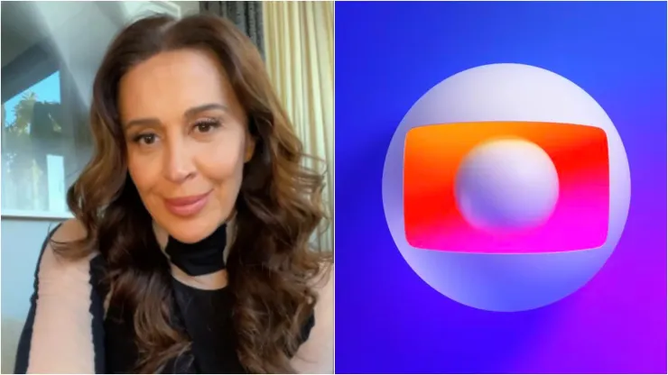 Claudia Raia está de saída da Globo. Foto 1: Reprodução/Instagram oficial de Claudia Raia; Foto 2: Reprodução/Twitter oficial da TV Globo
