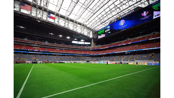 HOUSTON, TEXAS - JUNE 24: A general view inside the stadium prior to the CONMEBOL Copa America 2024 Group D match between Colombia and Paraguay at NRG Stadium on June 24, 2024 in Houston, Texas. (Photo by Hector Vivas/Getty Images)
