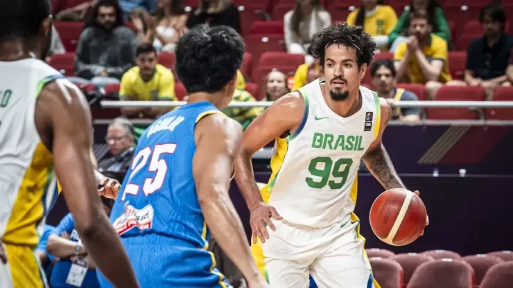 Lucas Dias, um dos destaques do Brasil contra Filipinas. Foto: FIBA
