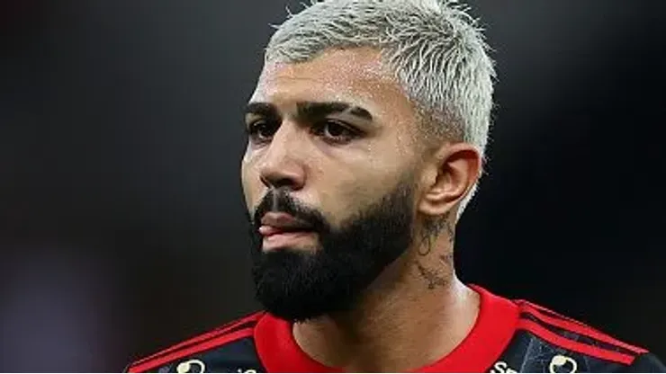 Gabigol durante partida entre Flamengo e Atlético/GO, no Maracanã, pelo Campeonato Brasileiro de 2021, no dia 05/11. Foto: Buda Mendes/Getty Images
