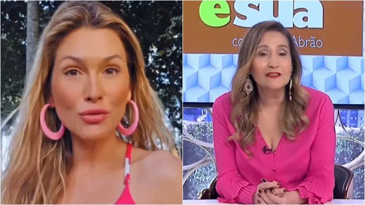 Lívia Andrade respondeu Sonia Abrão. Foto 1: Reprodução/Instagram oficial de Lívia Andrade; Foto 2: Reprodução/RedeTV!
