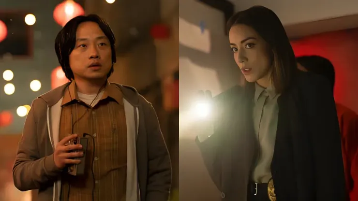 Jimmy O. Yang e Chloe Bennet estão no elenco de "Interior Chinatown" - Fotos: Reprodução/Disney
