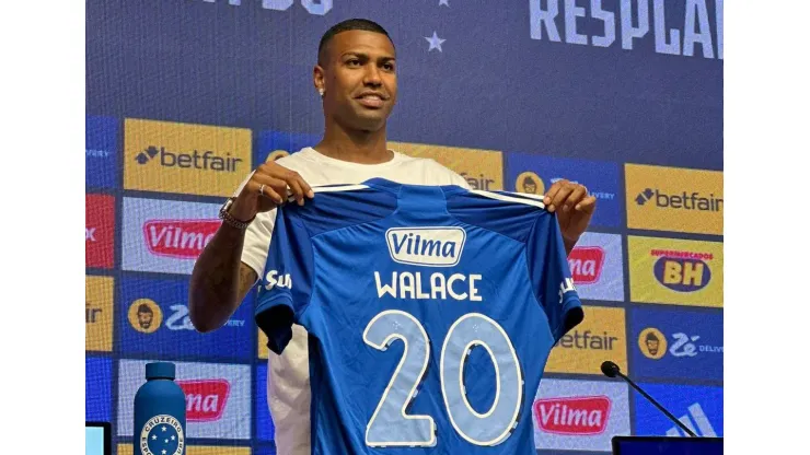 Estreia de Walace no Cruzeiro. Foto: Reprodução/Twitter/Cruzeiro
