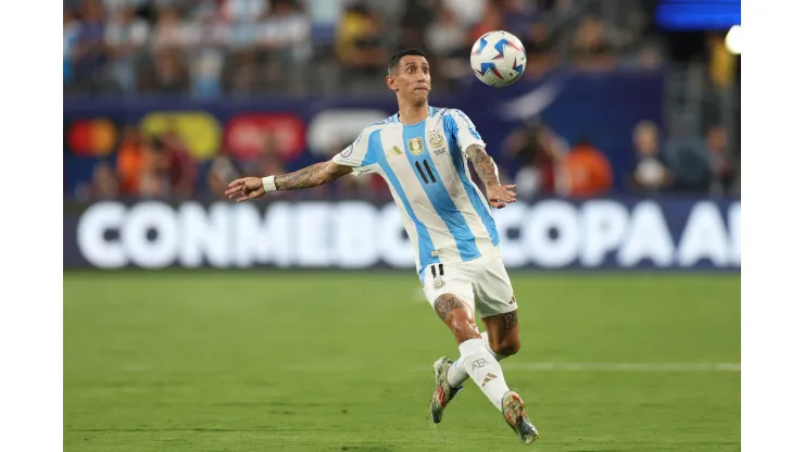 Angel Di María atuando pela Argentina na Copa América. (Foto de Elsa/Getty Images)
