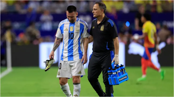 Foto: Buda Mendes/Getty Images - Lionel Messi substituído.
