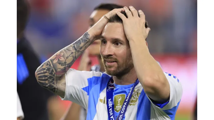 Lionel Messi após conquistar título da Copa América. (Foto de Buda Mendes/Getty Images)
