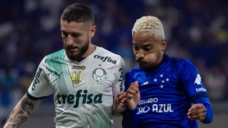 Cruzeiro e Palmeiras no Brasileirão. Foto: Fernando Moreno/AGIF
