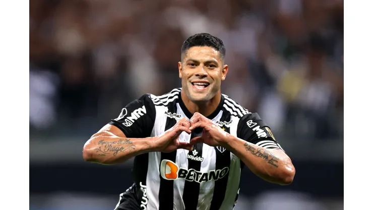 BELO HORIZONTE, BRAZIL - AUGUST 03: Hulk of Atletico-MG celebrates after scoring  the first goal of his team via penalty during a Copa CONMEBOL Libertadores 2022 first-leg quarter final match between Atletico Mineiro and Palmeiras at Mineirao Stadium on August 03, 2022 in Belo Horizonte, Brazil. (Photo by Buda Mendes/Getty Images) Atlético-MG
