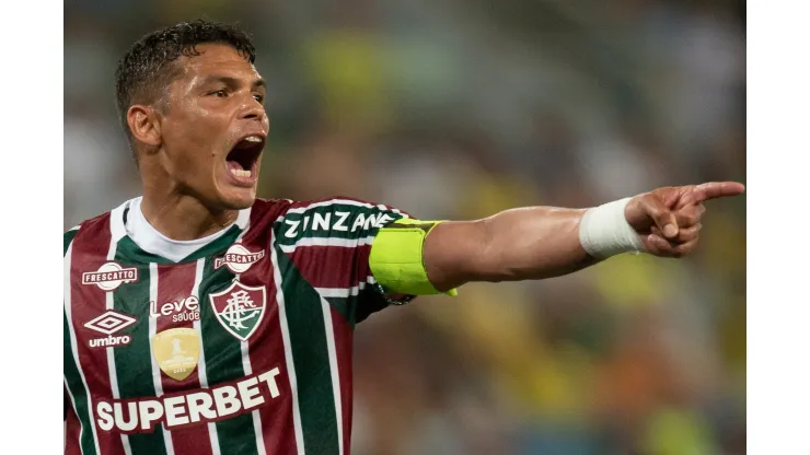 Thiago Silva jogador do Fluminense durante sua reestreia. Foto: Gil Gomes/AGIF
