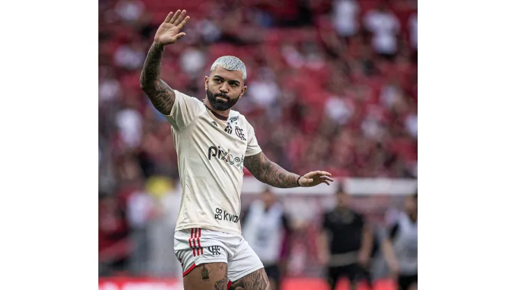 DF - BRASILIA - 20/07/2024 - BRASILEIRO A 2024, FLAMENGO X CRICIUMA - Gabriel jogador do Flamengo durante partida contra o Criciuma no estadio Mane Garrincha pelo campeonato Brasileiro A 2024. Foto: Isabela Azine/AGIF
