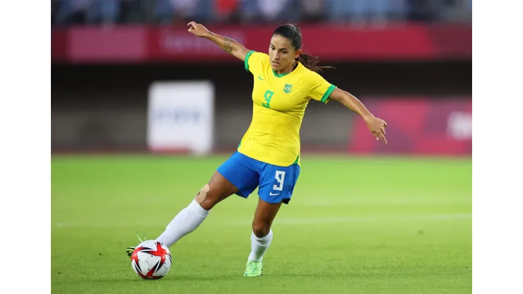 Debinha, jogadora da Seleção Brasileira Feminina. (Foto de Koki Nagahama/Getty Images)
