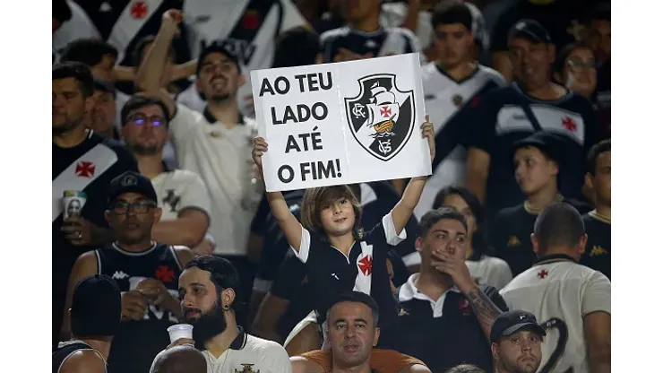 Fans of Vasco da Gama prior a match between Vasco da Gama and Red Bull Bragantino as part of Brasileirao 2023 at Sao Januario Stadium on December 6, 2023 in Rio de Janeiro, Brazil. 
