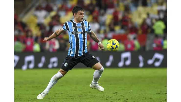 Flamengo x Grêmio RIO DE JANEIRO, RJ - 16.08.2023: FLAMENGO X GRÊMIO - Carballo during Flamengo x Grêmio held at the Maracanã Stadium, for the second leg of the Copa do Brasil semi-final, this Wednesday night 16, in Rio de Janeiro, RJ. Photo: Celso Pupo/Fotoarena x2419456x PUBLICATIONxNOTxINxBRA CelsoxPupo
