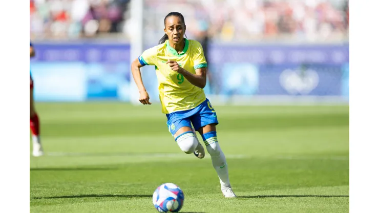 Paris, France, August 10th 2024: Adriana 9 Brazil in action during the Olympic Games, Olympische Spiele, Olympia, OS Paris 2024 Women Gold medal football match between Brazil and United States at Parc des Princes in Paris, France. Ane Frosaker / SPP PUBLICATIONxNOTxINxBRAxMEX Copyright: xAnexFrosakerx/xSPPx spp-en-AnFrSp-_F_20386
