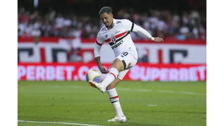 Luciano jogador do São Paulo. (Foto de Ricardo Moreira/Getty Images)
