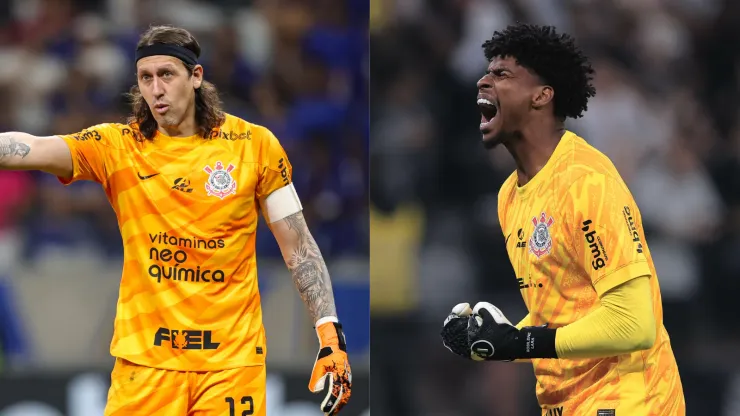 Cássio e Hugo Souza foram os protagonistas das decisões de pênaltis do Corinthians. Foto: AGIF.
