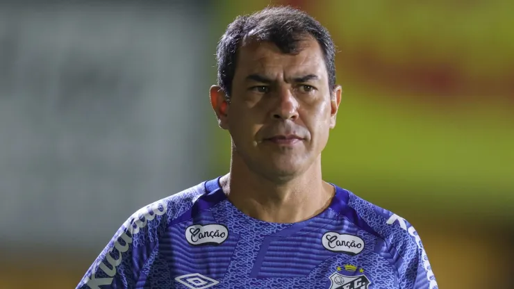 Fábio Carille durante partida contra o Novorizontino 
