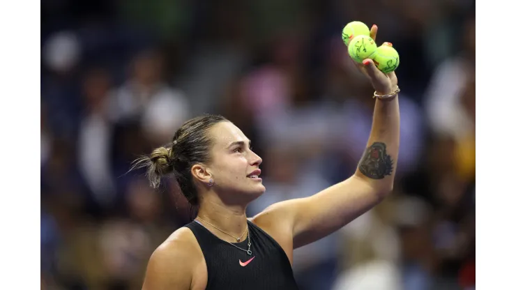 Aryna Sabalenka encara Jessica Pegula em mais uma final de grand slam da sua<br />
carreira (Foto: Sarah Stier/Getty Images)
